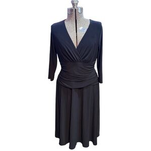 Nine West Elegant Black Long Sleeve Dress